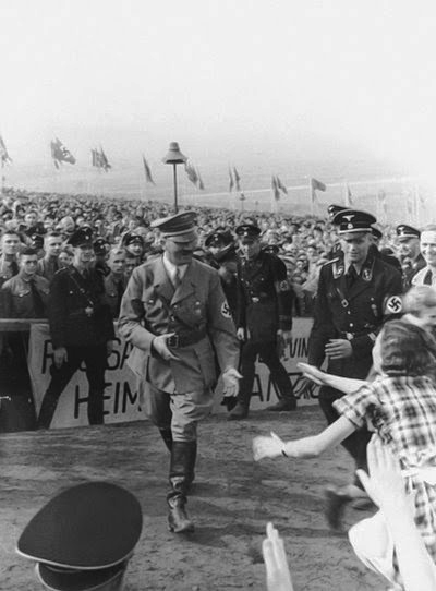 Adolf Hitler on the Bückeberg for the harvest festival